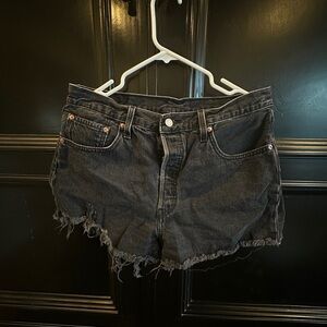 Classic Levi’s Black Denim Women's Shorts